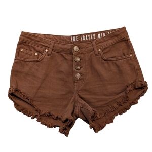 Pacsun Brown buttoned summer Shorts size 4